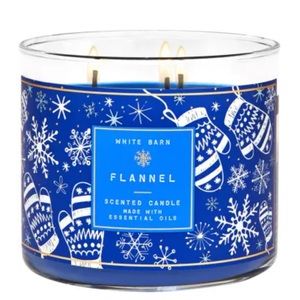🎅 BBW Flannel 3-Wick Candle NEW